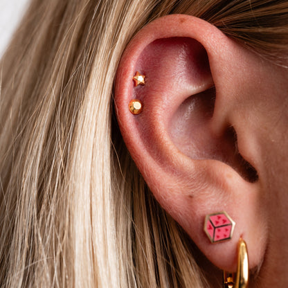 Faceted Star Flat Back Studs - Starry Skies Austin