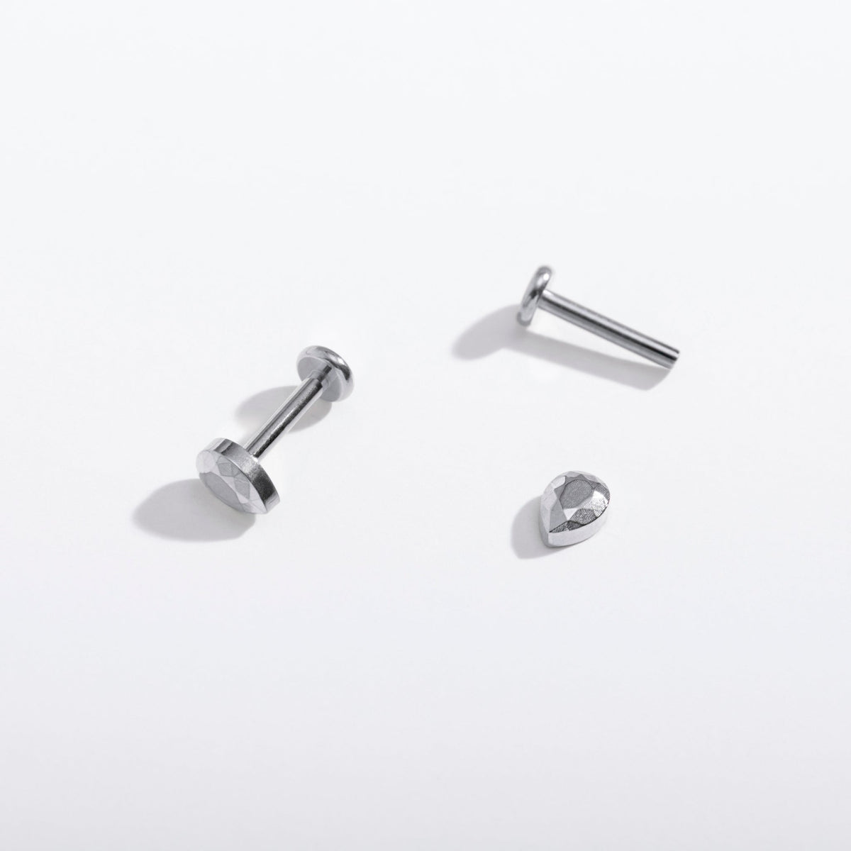 Faceted Teardrop Flat Back Studs - Starry Skies Austin