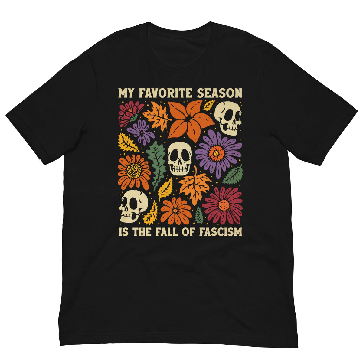 Fall Of Fascism T-shirt - Starry Skies Austin