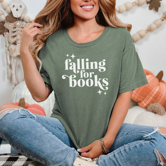 Falling For Books Heavyweight Comfort Colors Shirt - Starry Skies Austin