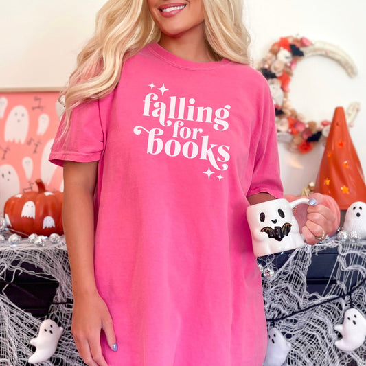 Falling For Books Heavyweight Comfort Colors Shirt - Starry Skies Austin