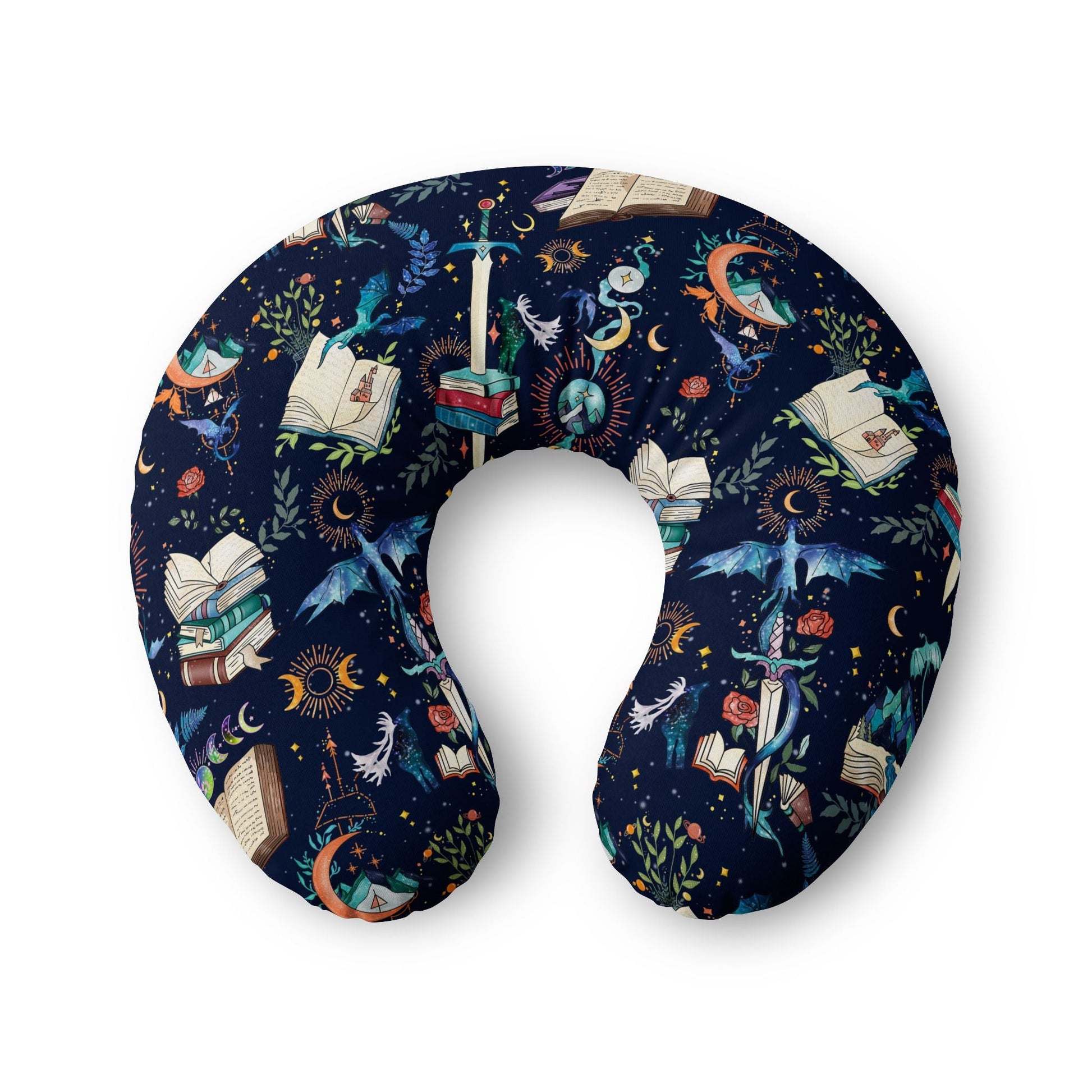 Fantasy Reader Nursing Pillow Cover - Starry Skies Austin