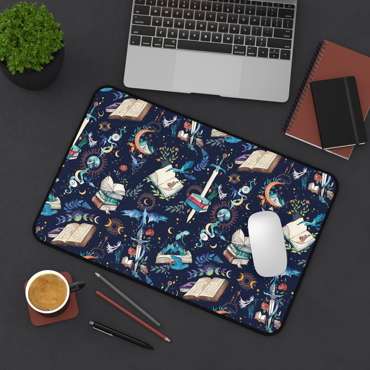 Fantasy Romance Desk Mat - Starry Skies Austin
