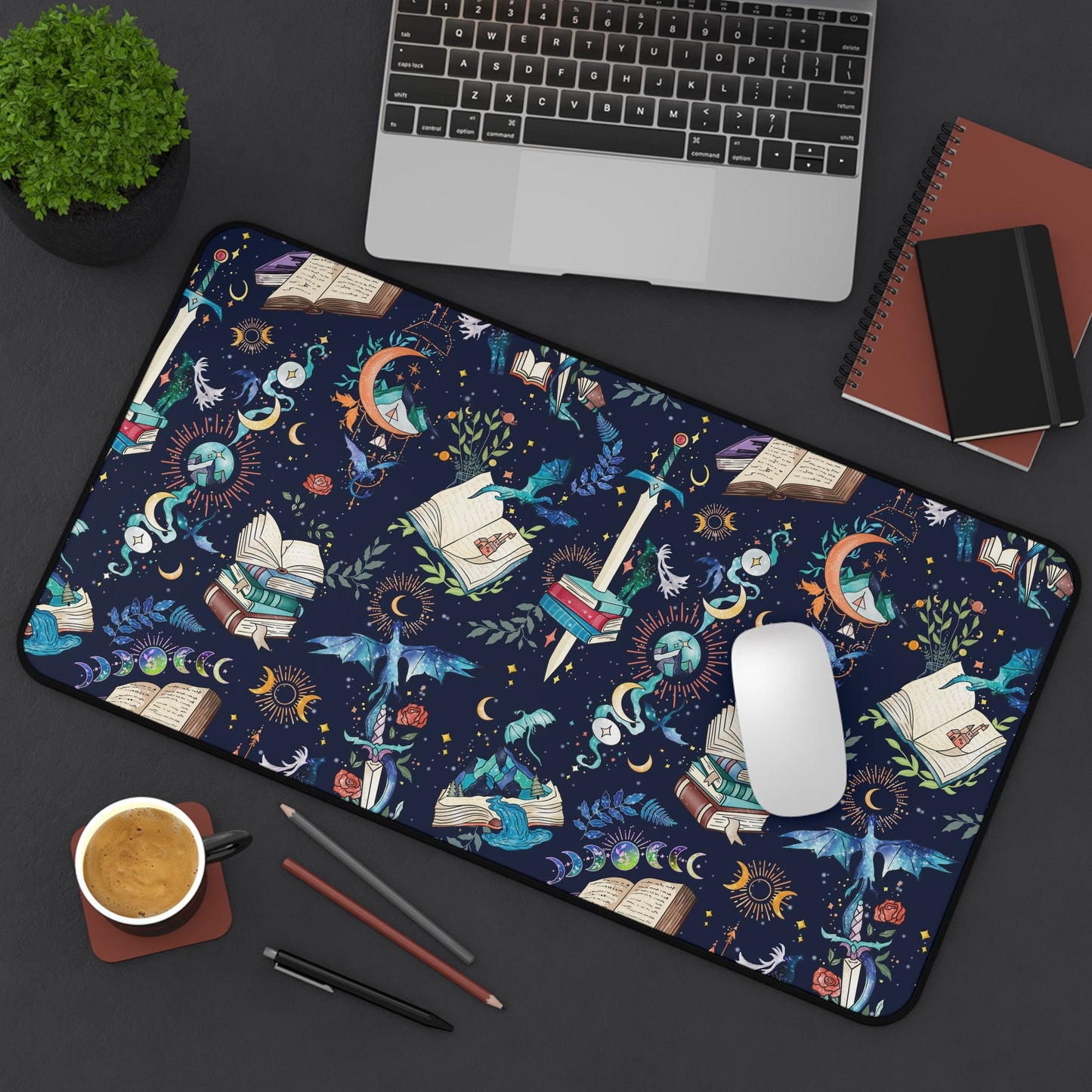 Fantasy Romance Desk Mat - Starry Skies Austin