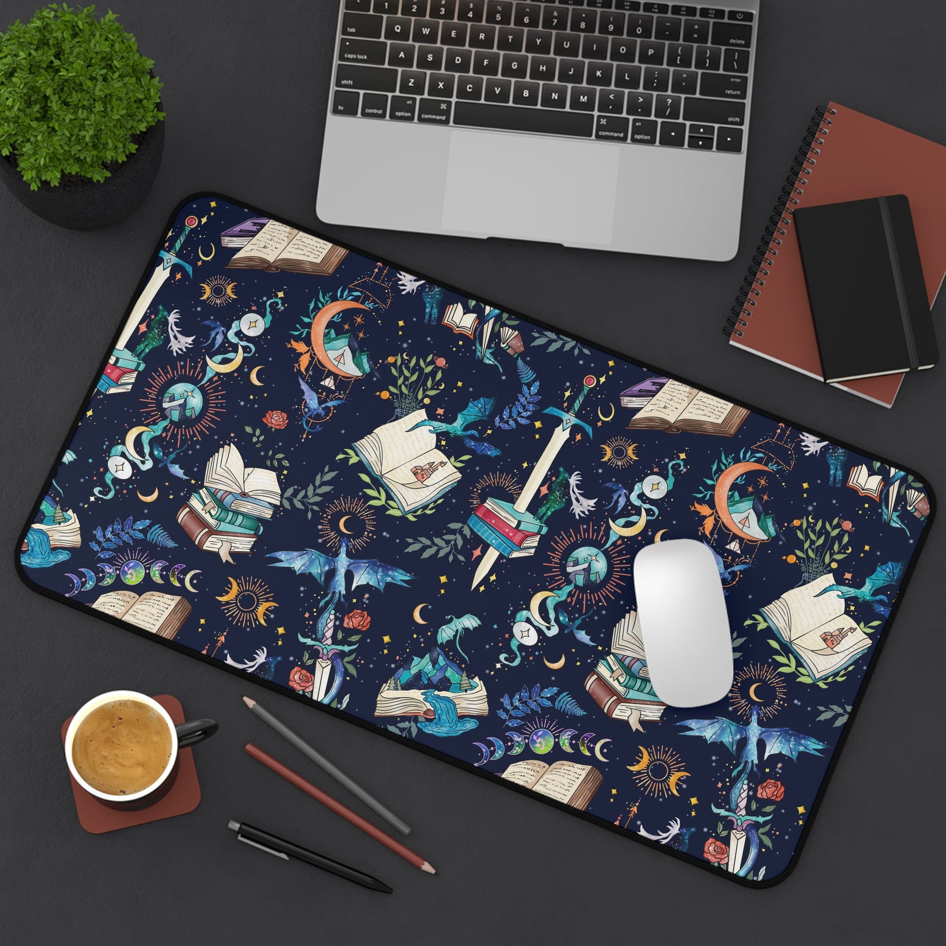 Fantasy Romance Desk Mat - Starry Skies Austin