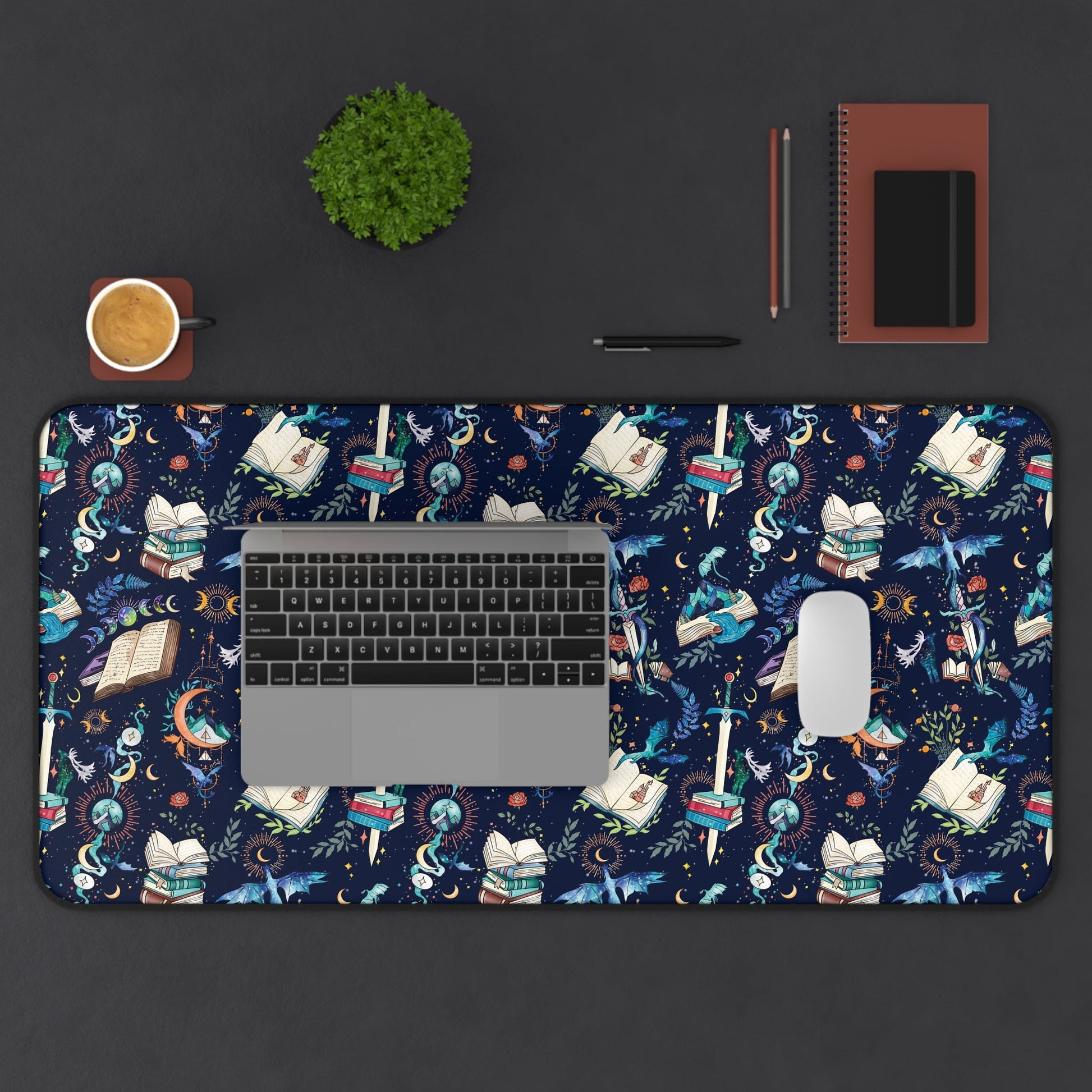Fantasy Romance Desk Mat - Starry Skies Austin