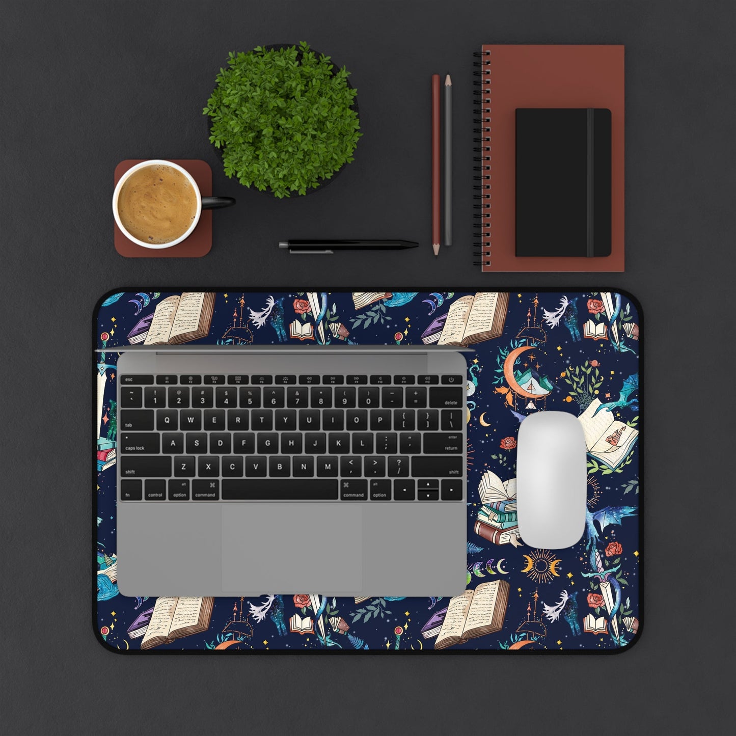 Fantasy Romance Desk Mat - Starry Skies Austin