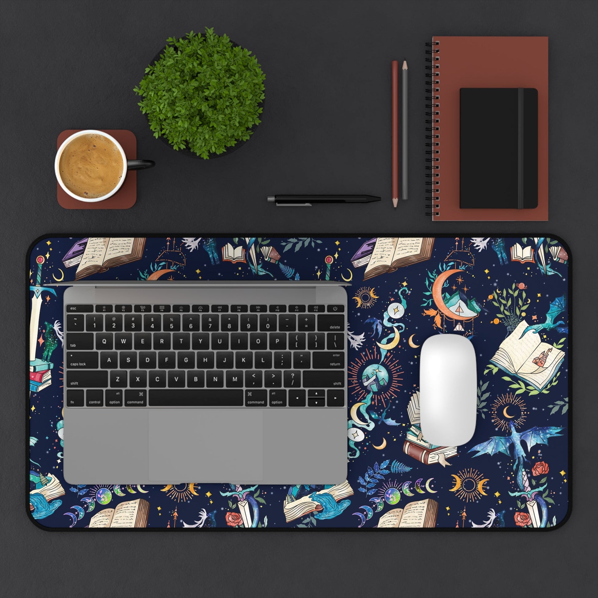 Fantasy Romance Desk Mat - Starry Skies Austin