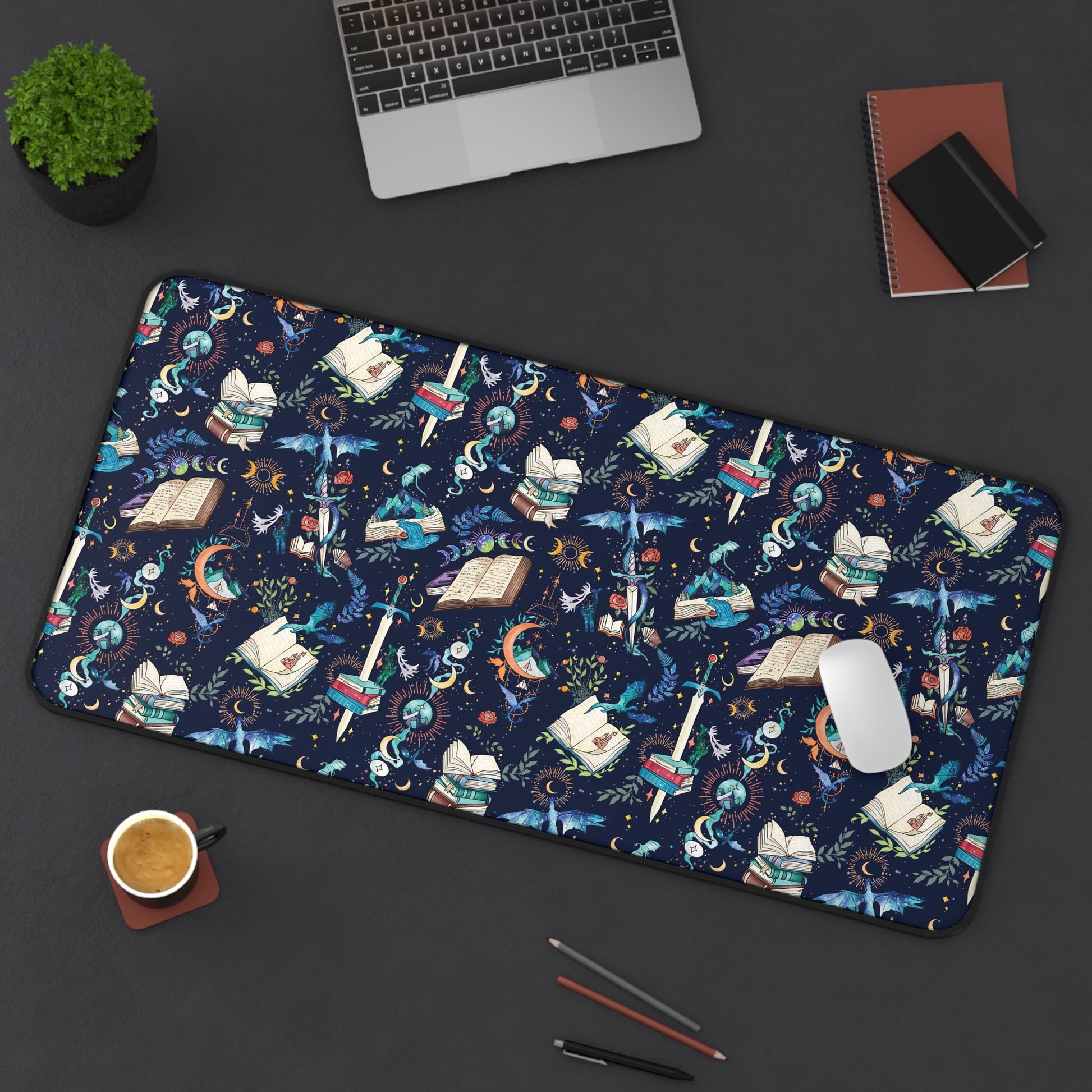 Fantasy Romance Desk Mat - Starry Skies Austin