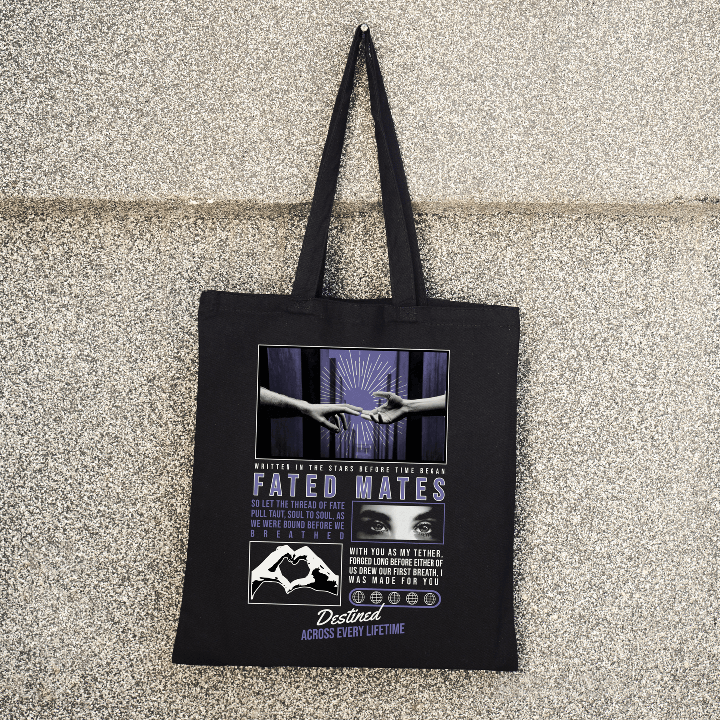 Fated Mates Canvas Tote - Starry Skies Austin