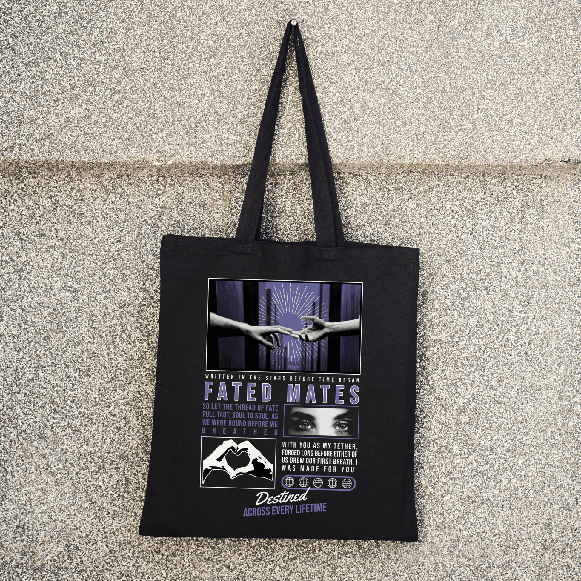 Fated Mates Canvas Tote - Starry Skies Austin