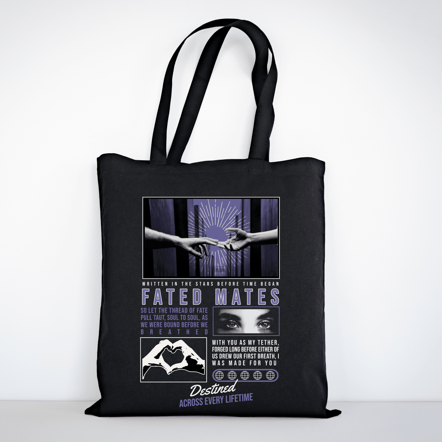Fated Mates Canvas Tote - Starry Skies Austin