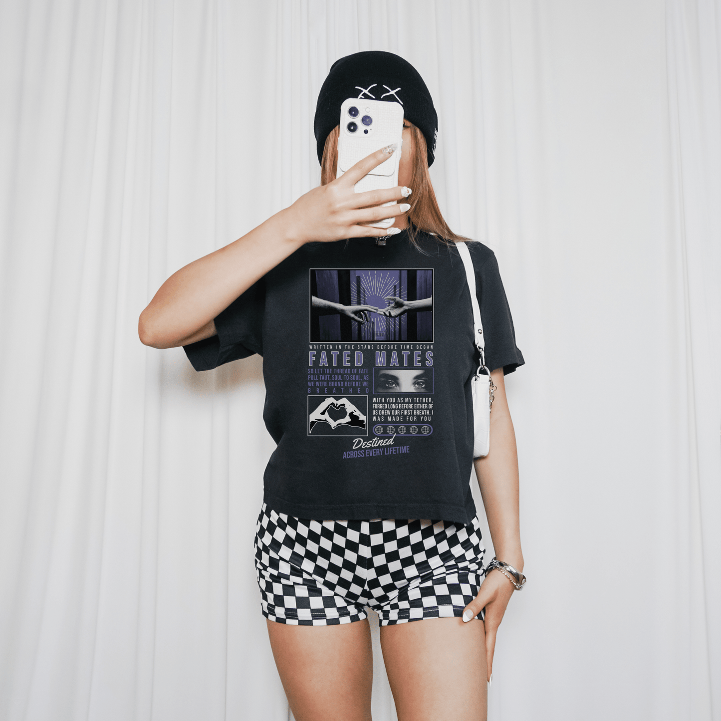 Fated Mates Crop Tee - Starry Skies Austin