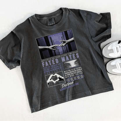 Fated Mates Crop Tee - Starry Skies Austin