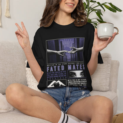 Fated Mates Oversized Tee - Starry Skies Austin