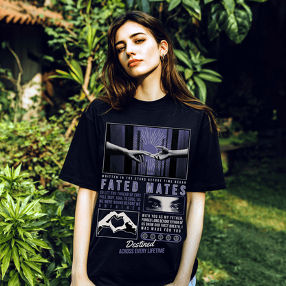 Fated Mates Oversized Tee - Starry Skies Austin