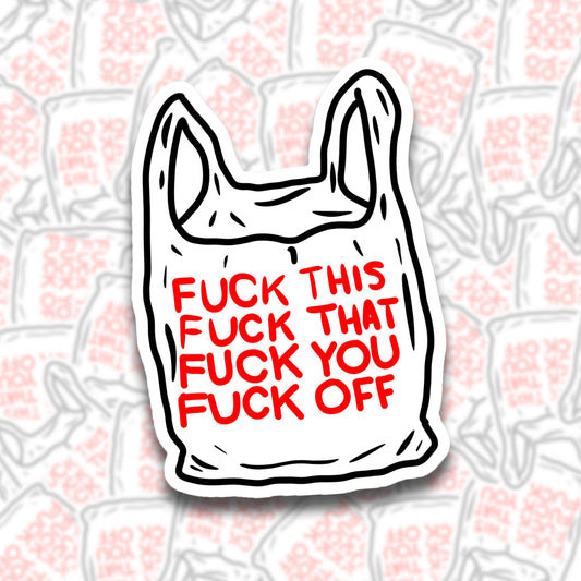 F*ck This Bag Sticker - Starry Skies Austin