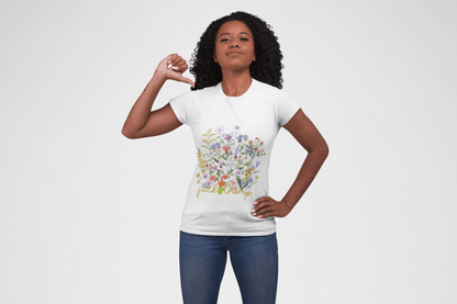 F*ck Trump Wildflower Softstyle Tee - Starry Skies Austin