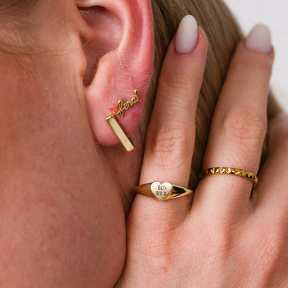 Feral Script Studs - Starry Skies Austin