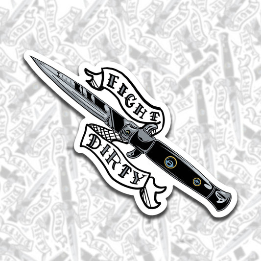 Fight Dirty Sticker - Starry Skies Austin
