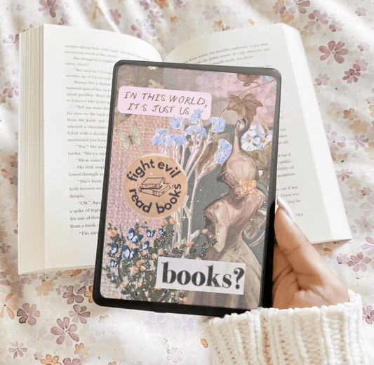 Fight Evil Read Books Kindle Insert - Three Sizes - Optional Lamination - Starry Skies Austin