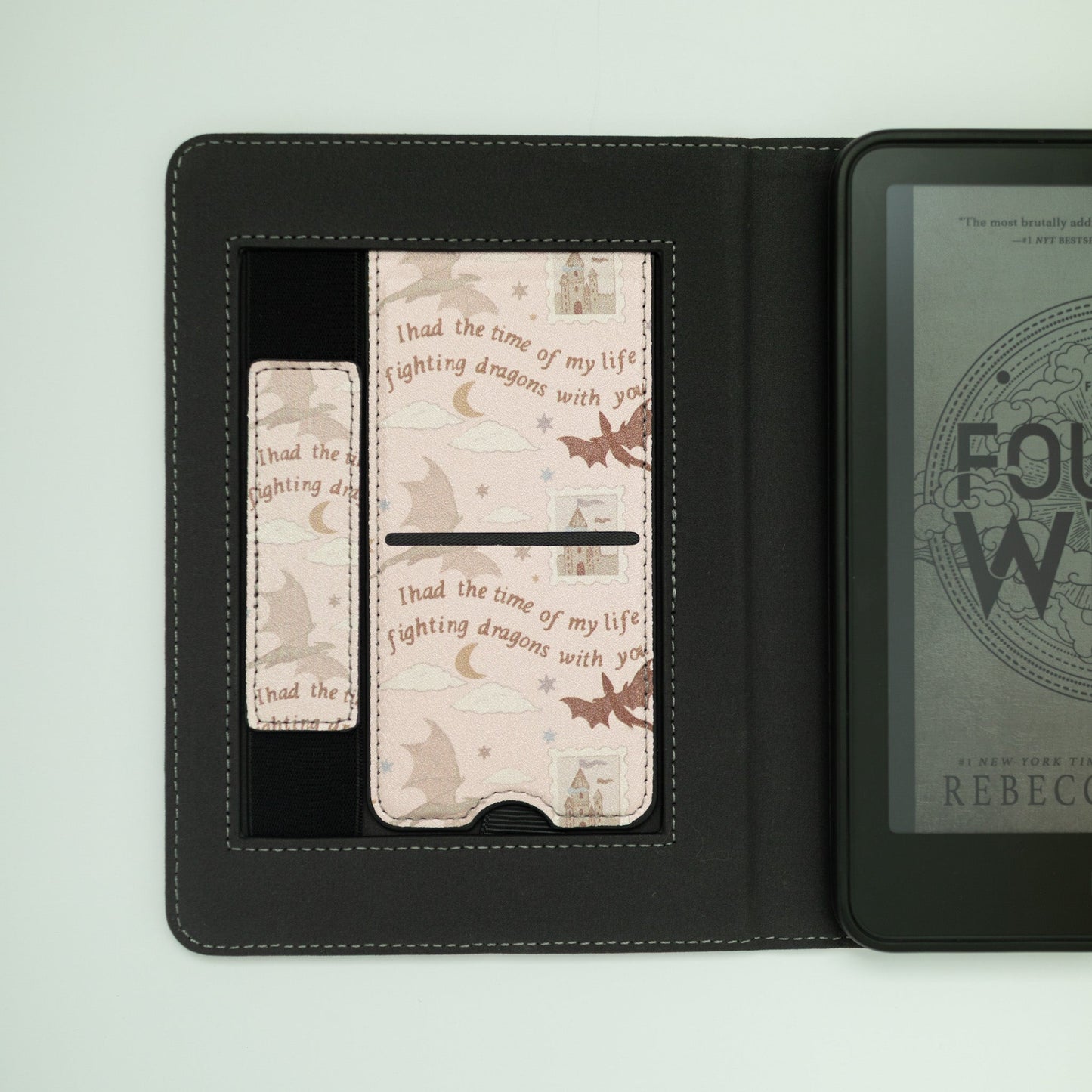 Fighting Dragons Card Slot Kindle Case - Starry Skies Austin