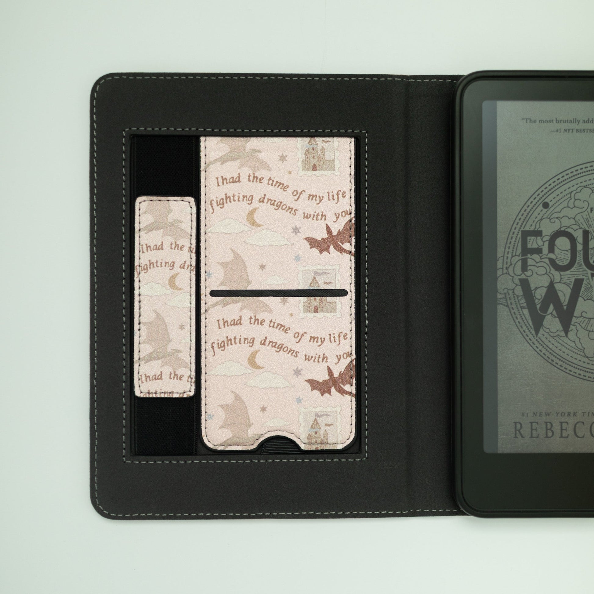 Fighting Dragons Card Slot Kindle Case - Starry Skies Austin