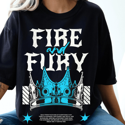Fire and Fury Oversized Tee | Official Penn Cole Merchandise - Starry Skies Austin