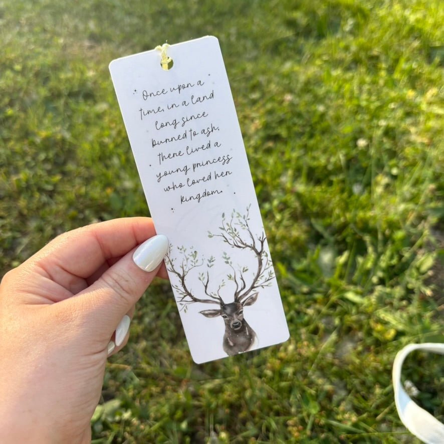 Fireheart Dual-Sided Sparkle Cardstock Bookmark (pre-tasseled) - Starry Skies Austin
