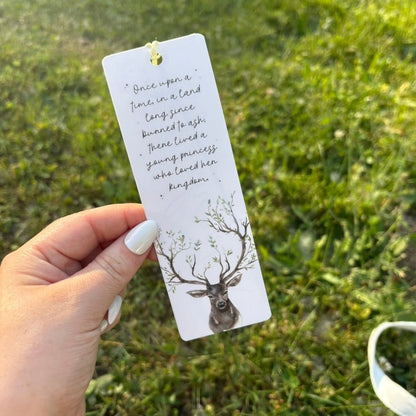 Fireheart Dual-Sided Sparkle Cardstock Bookmark (pre-tasseled) - Starry Skies Austin