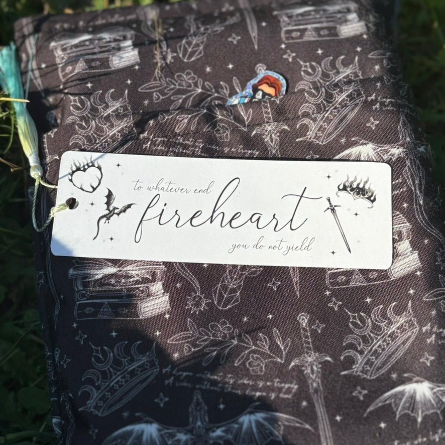 Fireheart Dual-Sided Sparkle Cardstock Bookmark (pre-tasseled) - Starry Skies Austin