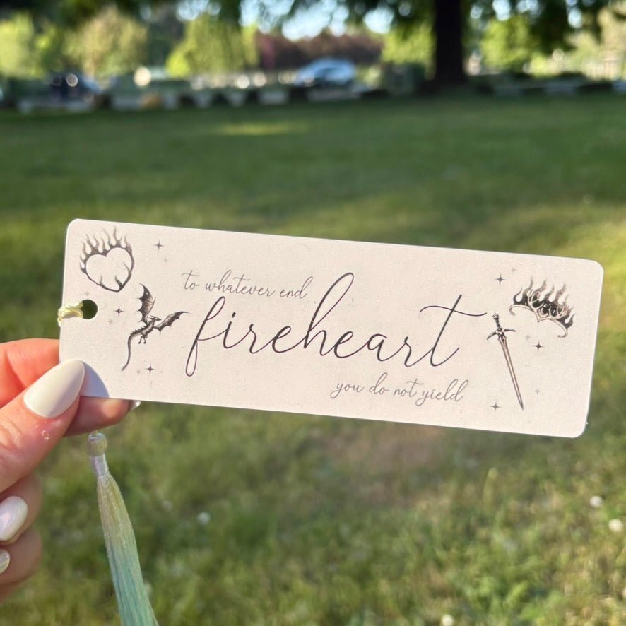 Fireheart Dual-Sided Sparkle Cardstock Bookmark (pre-tasseled) - Starry Skies Austin