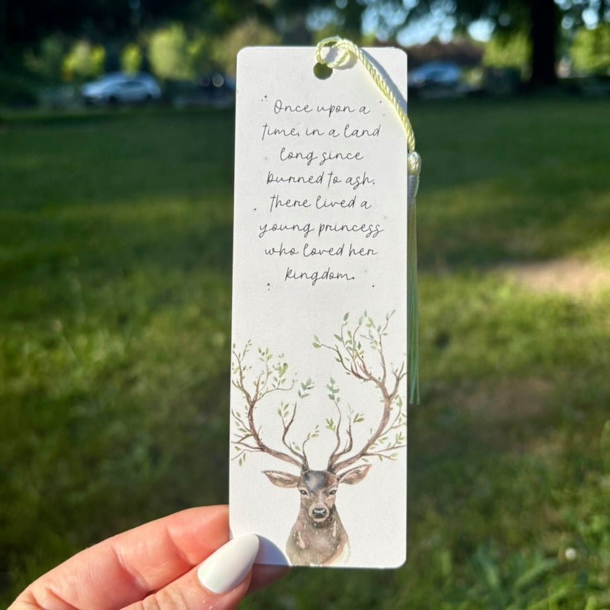 Fireheart Dual-Sided Sparkle Cardstock Bookmark (pre-tasseled) - Starry Skies Austin
