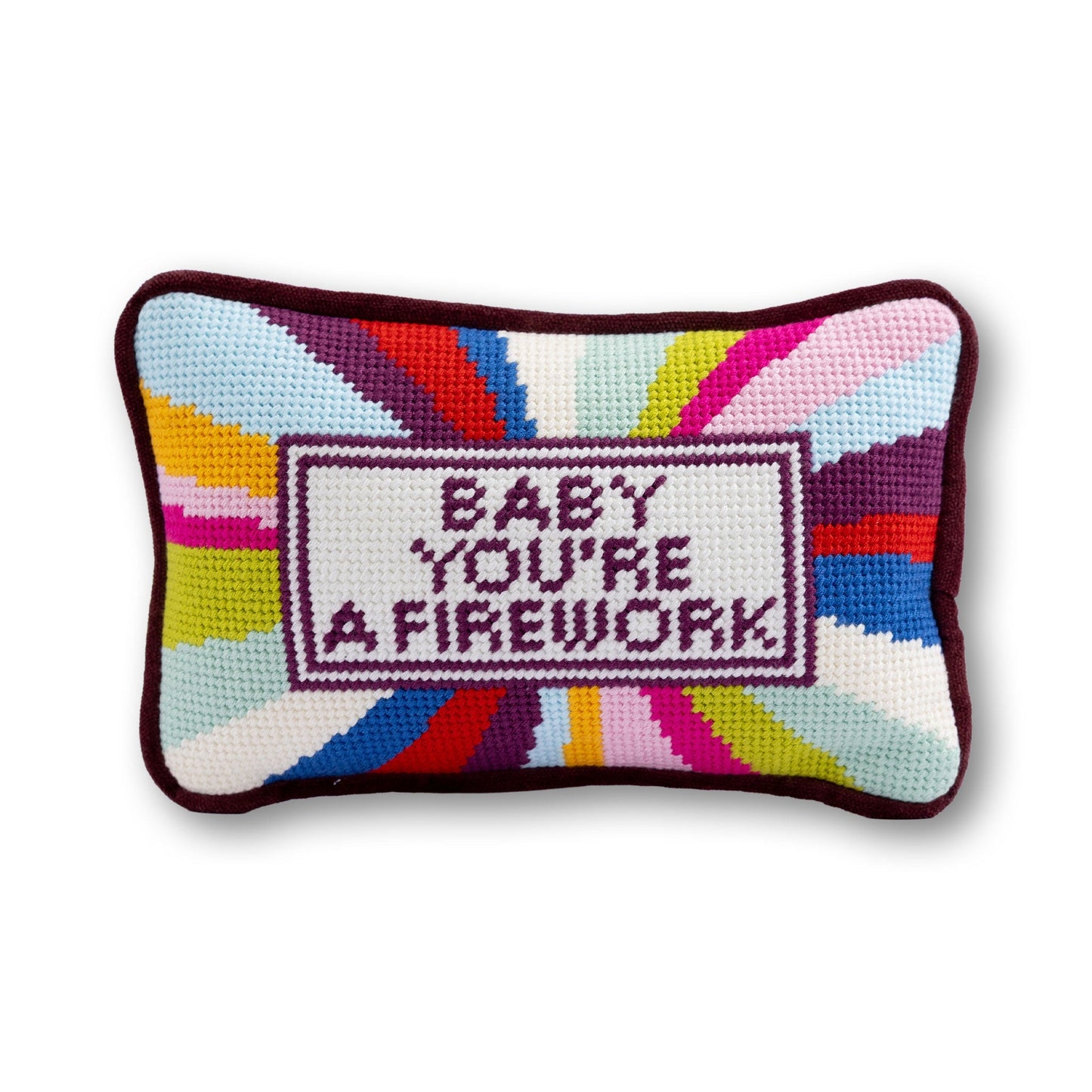 Firework Mini Needlepoint Pillow - Starry Skies Austin
