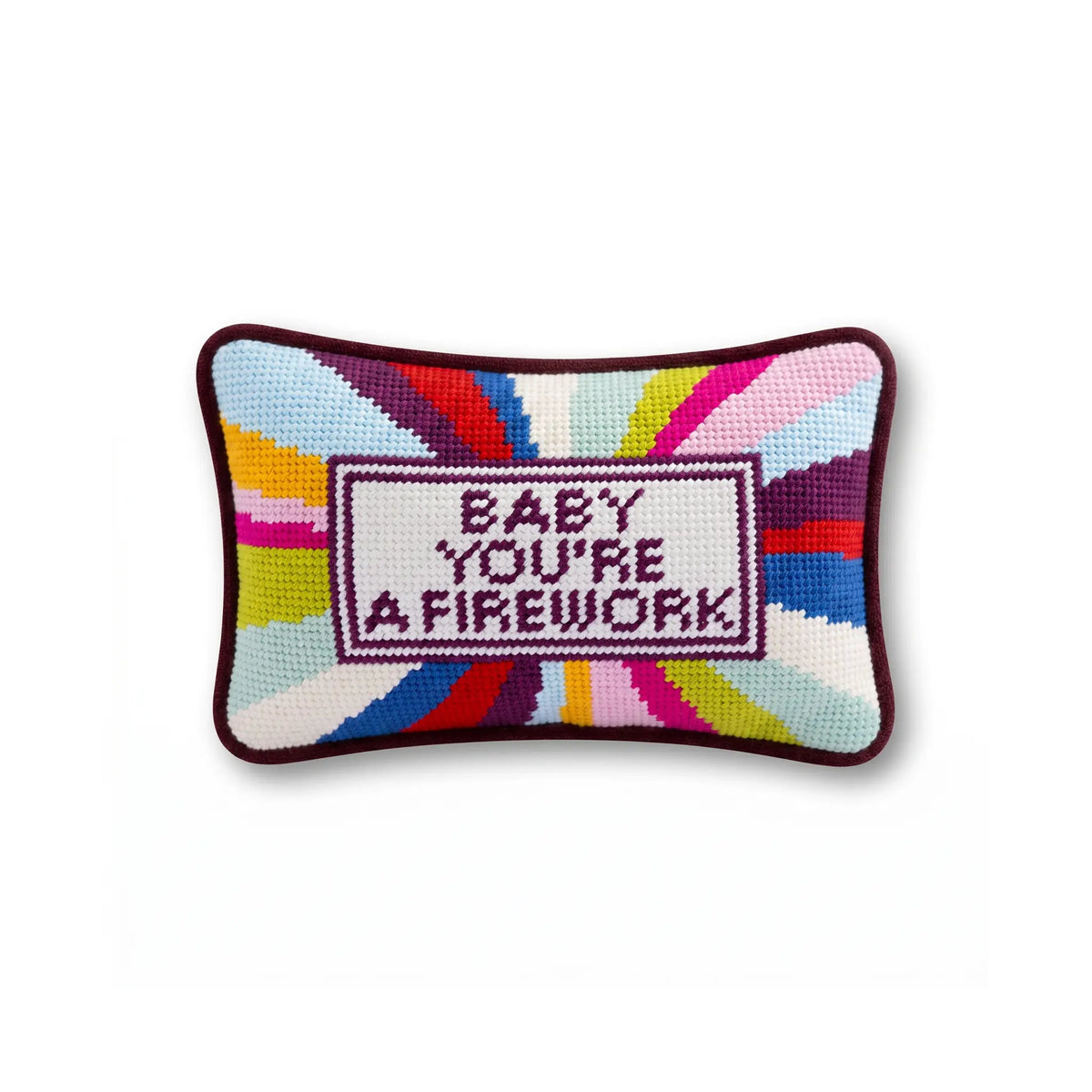 Firework Mini Needlepoint Pillow - Starry Skies Austin