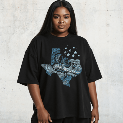 Flooded But Unbroken - Texas Relief Softstyle Tee - Starry Skies Austin