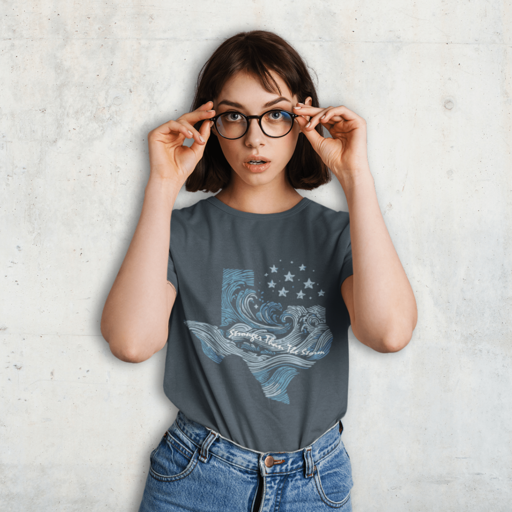 Flooded But Unbroken – Texas Relief Softstyle Tee - Starry Skies Austin