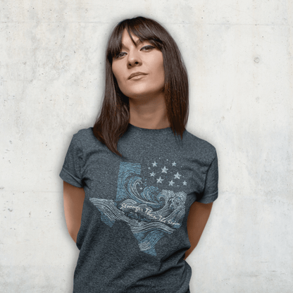 Flooded But Unbroken - Texas Relief Softstyle Tee - Starry Skies Austin