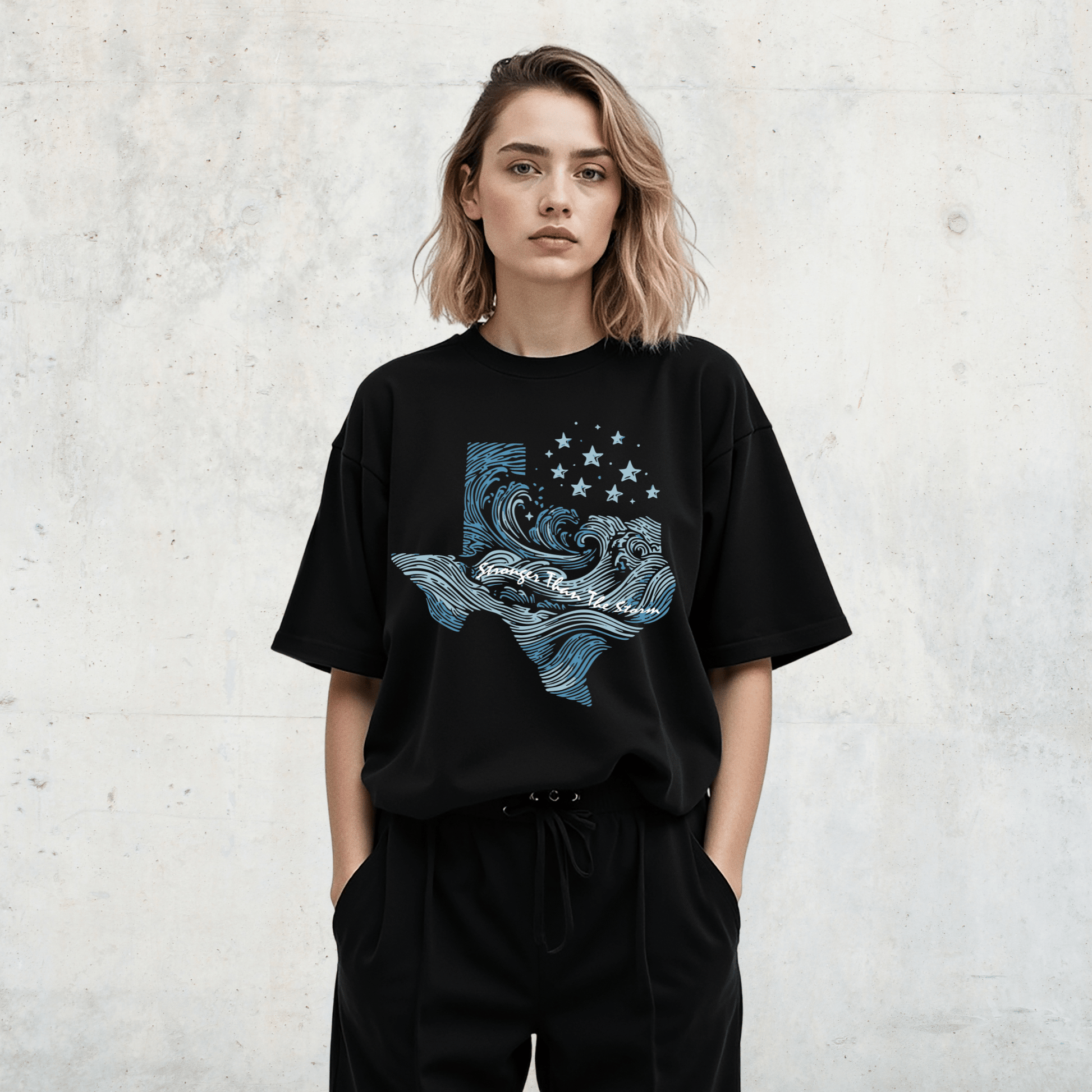 Flooded But Unbroken – Texas Relief Softstyle Tee - Starry Skies Austin