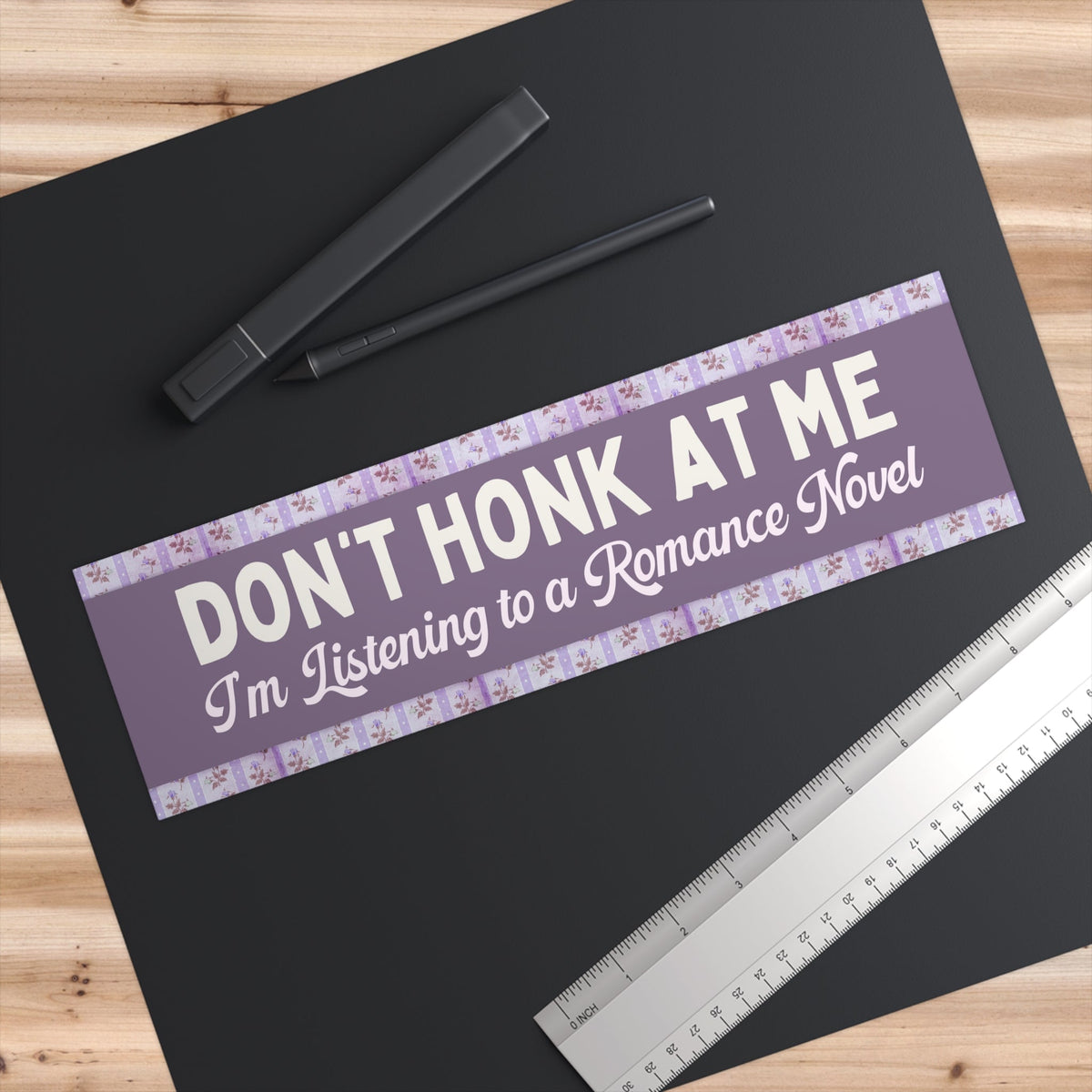 Floral Bookish Bumper Sticker - Starry Skies Austin