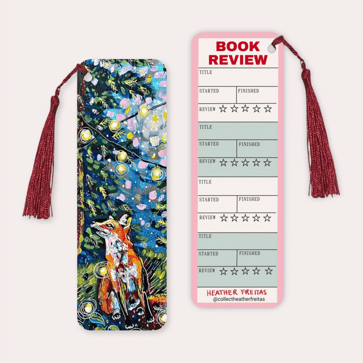 Forest Fox Soft Touch Premium Bookmark (Copy) - Starry Skies Austin