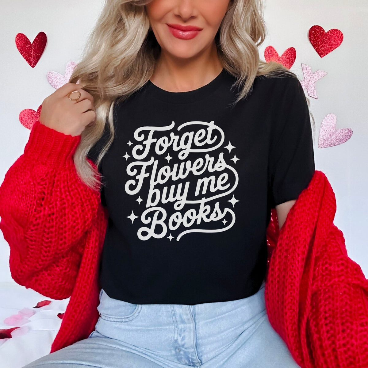 Forget Flowers Buy Me Books Heavyweight Comfort Colors Shirt - Starry Skies Austin