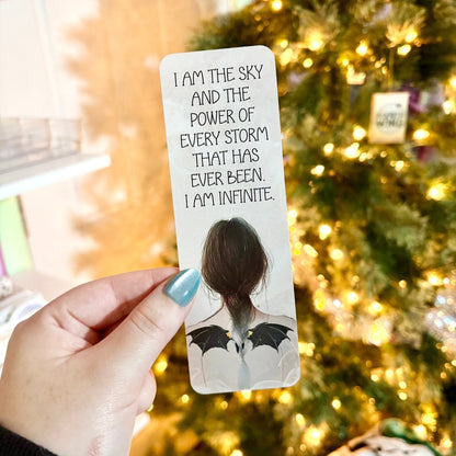 Fourth Wing Romantasy Inspired Cardstock Bookmark Dual Sided - Starry Skies Austin