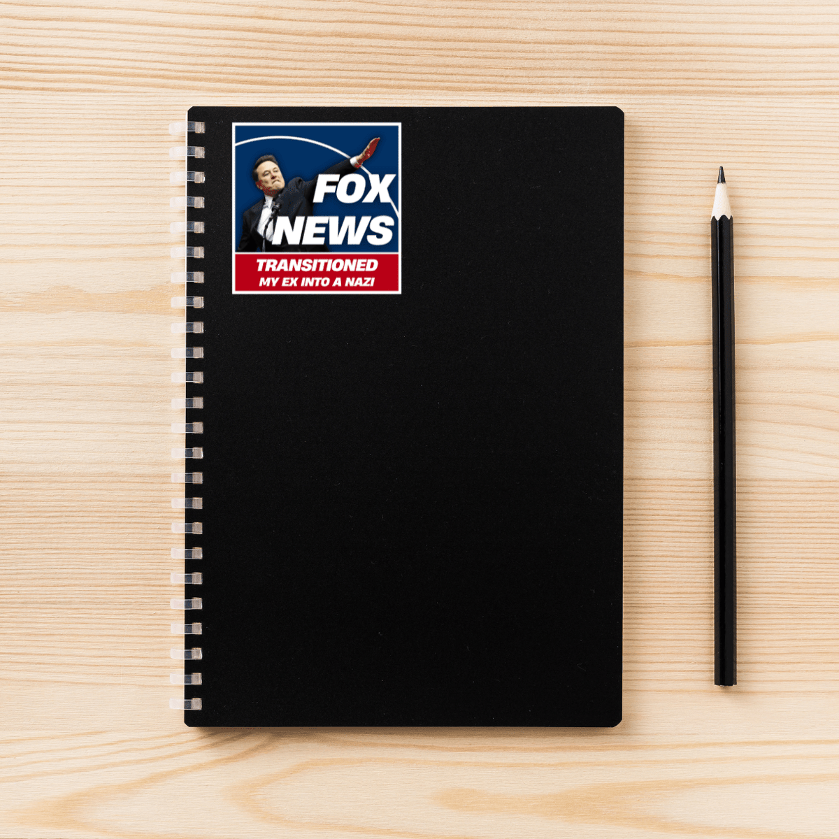 Fox News Turned My Family Into Nazis | 13 Variation Options | 3"x3" | Political Sticker | Vinyl Sticker | Water-Resistant | Anti-Fascist - Starry Skies Austin