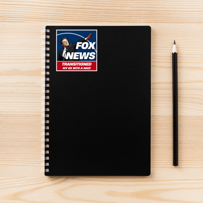 Fox News Turned My Family Into Nazis | 13 Variation Options | 3"x3" | Political Sticker | Vinyl Sticker | Water-Resistant | Anti-Fascist - Starry Skies Austin