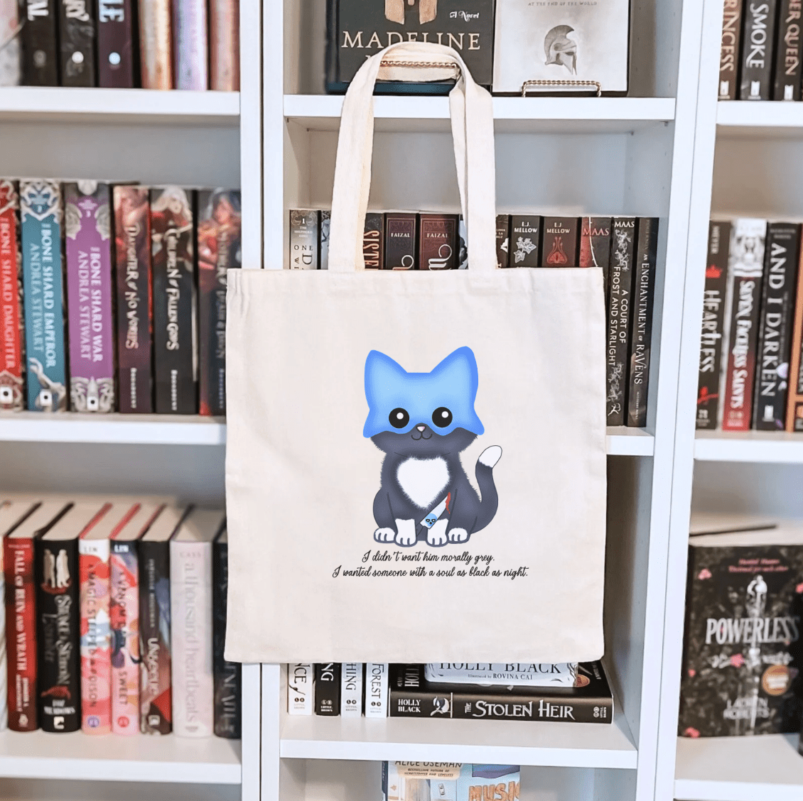 Fred the Cat Sublimated Canvas Tote Bag - Starry Skies Austin