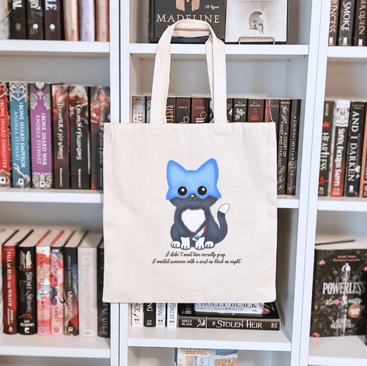 Fred the Cat Sublimated Canvas Tote Bag - Starry Skies Austin