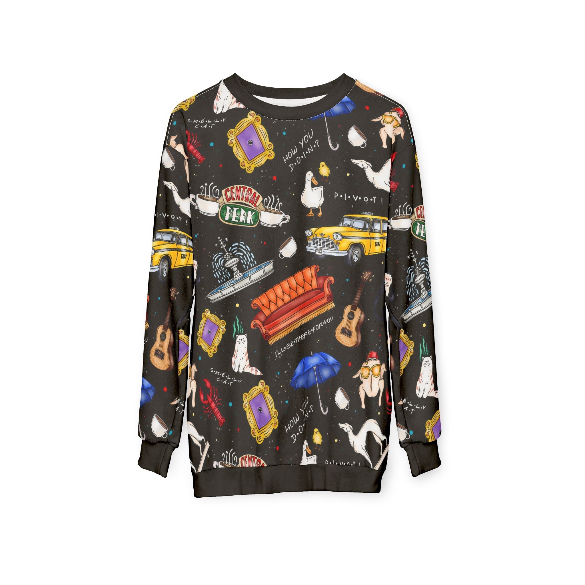 Friends Inspired Graphic Sweatshirt - Starry Skies Austin