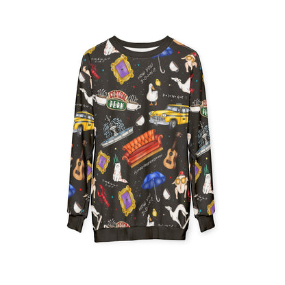 Friends Inspired Graphic Sweatshirt - Starry Skies Austin