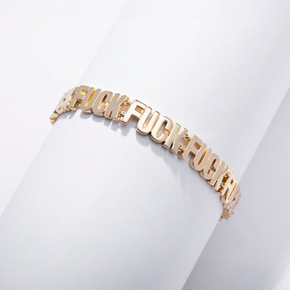 Fuck Fuck Fuck Chain Bracelet - Starry Skies Austin